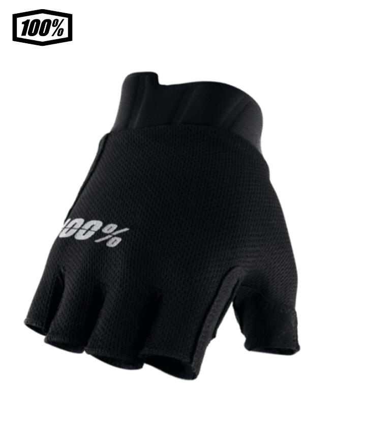 樂天商城 - 【送料無料】100％ ワンハンドレットパーセント EXCEEDA Womens Gel Short Finger MBT/サイクリング用グローブ　Black　1s10025-00001