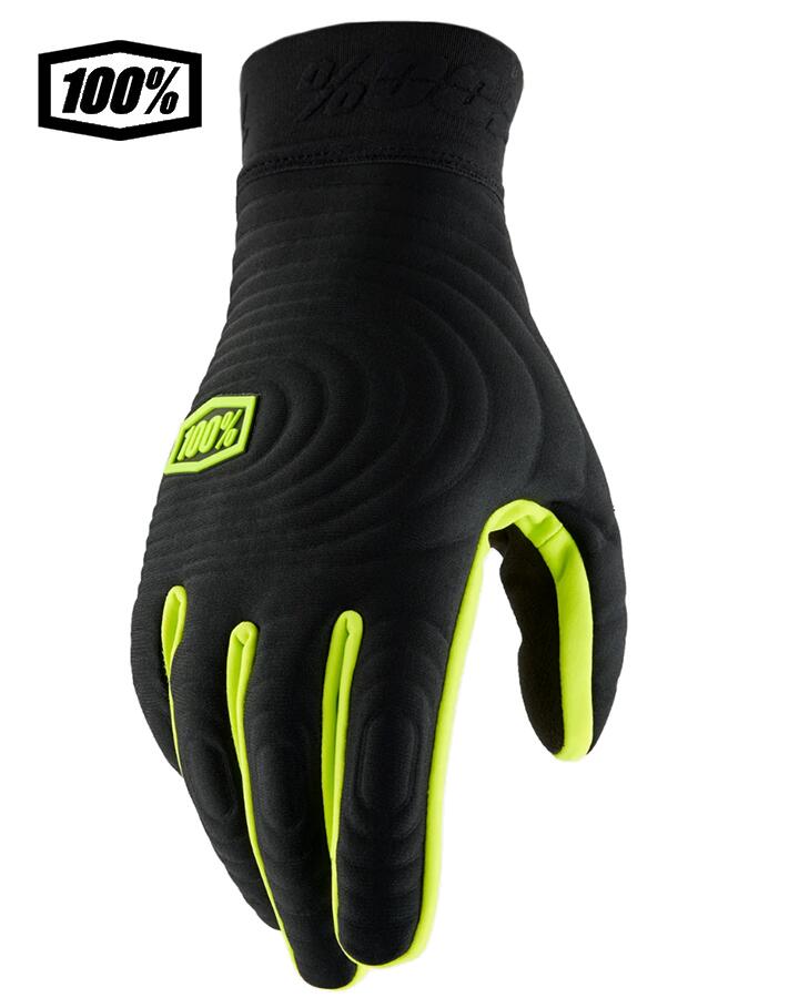 乐天商城 - 【送料無料】100％ ワンハンドレットパーセント BRISKER XTREME モトクロス／MTB用グローブ　Black/Fluo Yellow　1s10030-00001