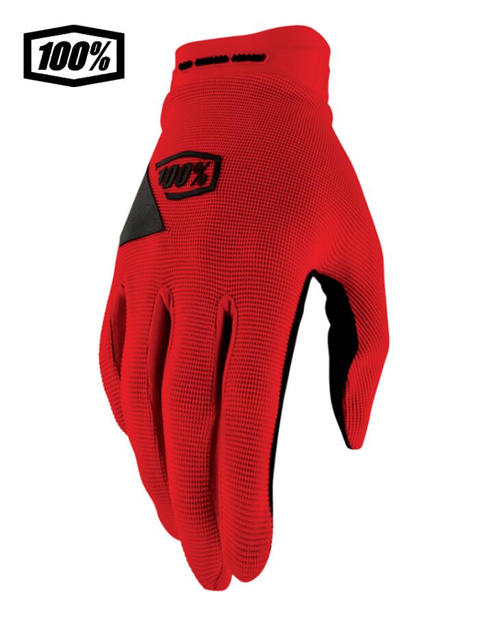 樂天商城 - 【送料無料】100％ ワンハンドレットパーセント BRISKER XTREME モトクロス／MTB用グローブ　Red　1s10034-00011