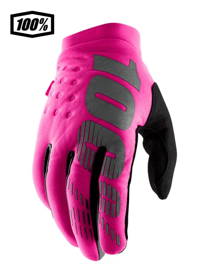 乐天商城 - 【送料無料】100％ ワンハンドレットパーセント BRISKER Womens モトクロス／MTB用グローブ　Neon Pink/Black 　1s11016-263-08