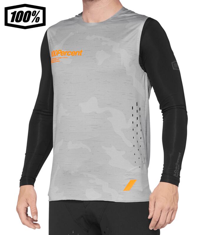 【送料無料】 100％ ワンハンドレットパーセント R-CORE CONCEPT Sleeveless ジャージ Grey Camo スリーブレスジャージ 1s41004-435