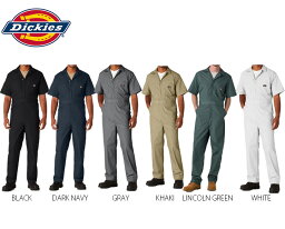 ディッキーズ Dickies MENS S/S POPLIN COVERALL メンズS/Sポプリンカバーオール 長ズボン カバーオール　オーバーオール カジュアル　メンズ