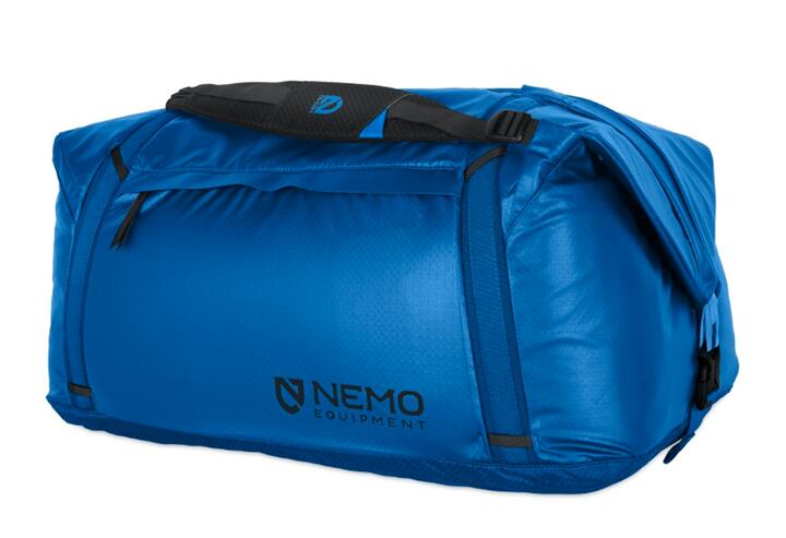 NEMO ニーモ_イクイップメント Double Haul 100L Convertible Duffel ＆ Tote ダブルホール 100L コンバーチブル ダッフル＆トート Black ／Lake／ Nova キャンプ アウトドア ハイキング 登山 グランピング