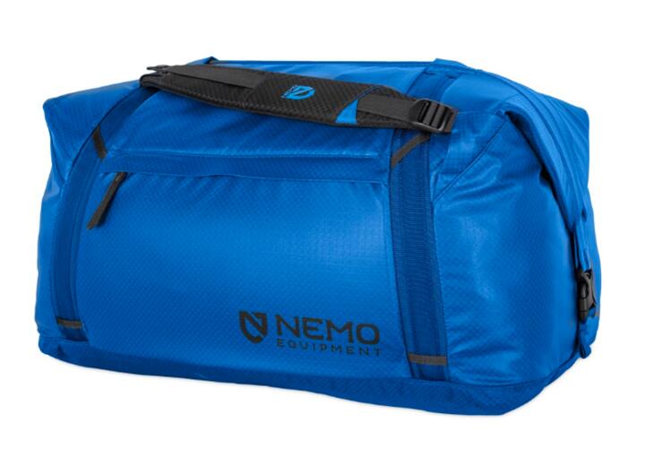 NEMO ニーモ_イクイップメント Double Haul 70L Convertible Duffel ＆ Tote ダブルホール 70L コンバーチブルダッフル＆トート Black ／Lake／ Nova キャンプ アウトドア ハイキング 登山 グランピング