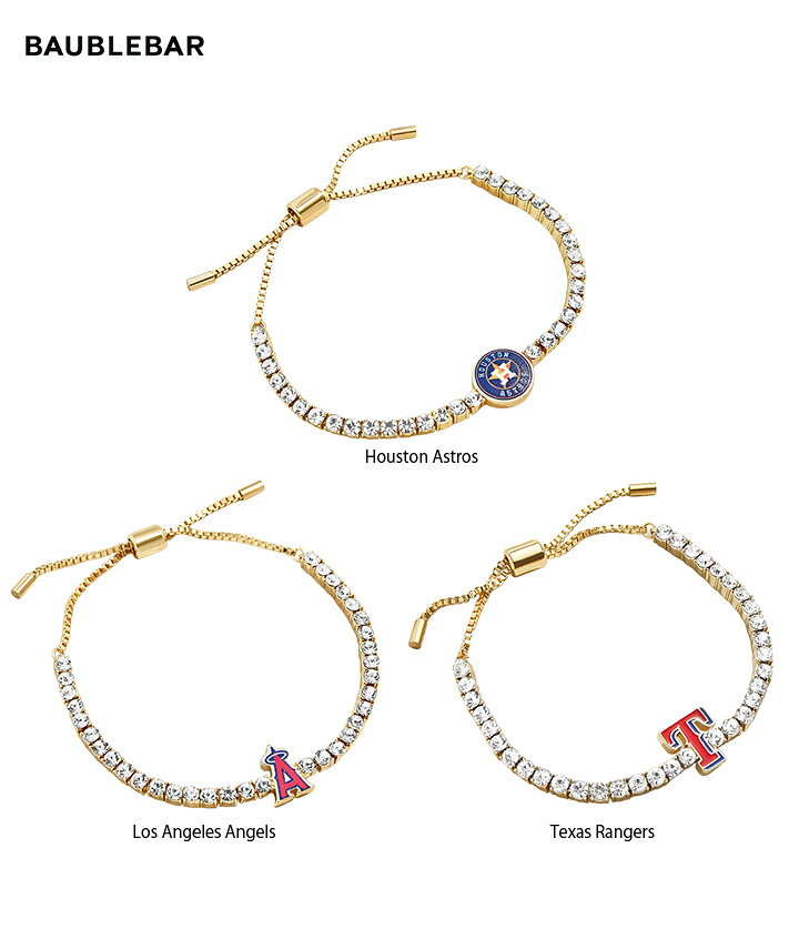 樂天商城 - BaubleBar バウブルバー MLB Gold Tennis Bracelet MLB ゴールドテニスブレスレット アクセサリー プレゼント レディース