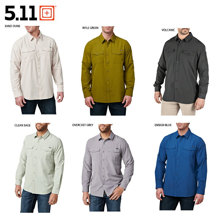 5.11タクティカル 5.11Tactical メンズロングスリーブシャツMARKSMAN LONG SLEEVE SHIRT UPF 50+アクティブウェア トレッキング アウトドア