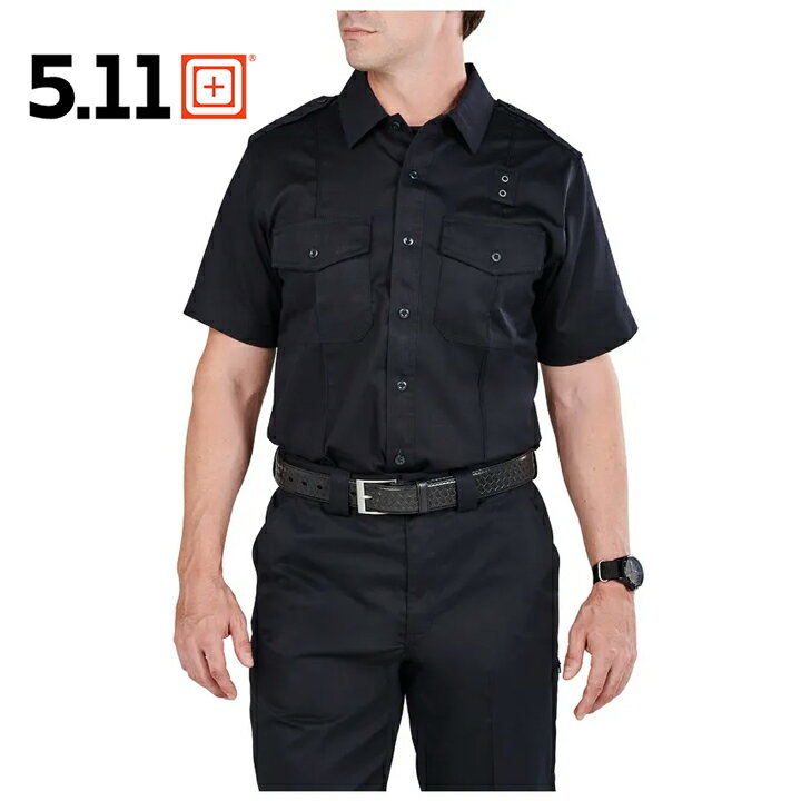 5.11タクティカル 5.11Tactical メンズショートスリーブシャツ TWILL PDU CLASS A SHORT SLEEVE SHIRT ミッドナイトネイビー 半袖 襟付きシャツ 制服