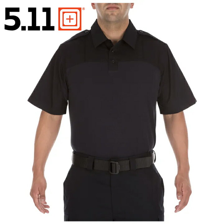 5.11タクティカル 5.11Tactical メンズショートスリーブシャツ TACLITE PDU RAPID SHIRT - SHORT SLEEVE ミッドナイトネイビー 半袖 襟付きシャツ 制服