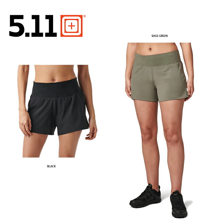 5.11タクティカル 5.11Tactical レディースショートパンツ BROOKLYN TRAINING 3.5" SHORT 女性用 アクティブウェア ヨガウェア ピラティスウェア 運動 スポーツ ジョギング ランニング