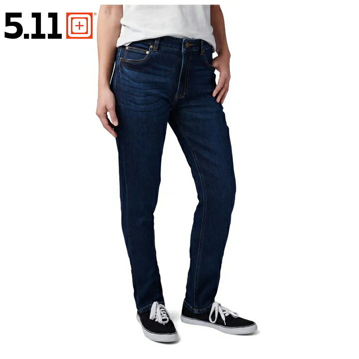 5.11タクティカル 5.11Tactical レディーススリムデニムジーンズ BRITTA SLIM DENIM JEAN ダークウォッシュインディゴ 女性用 普段着 カジュアル 1