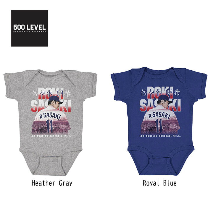 樂天商城 - 【送料無料】佐々木朗希 ドジャース 野球 ベビー用 赤ちゃん ボディスーツ 半袖 メジャーリーガー カジュアル スポカジ 普段着