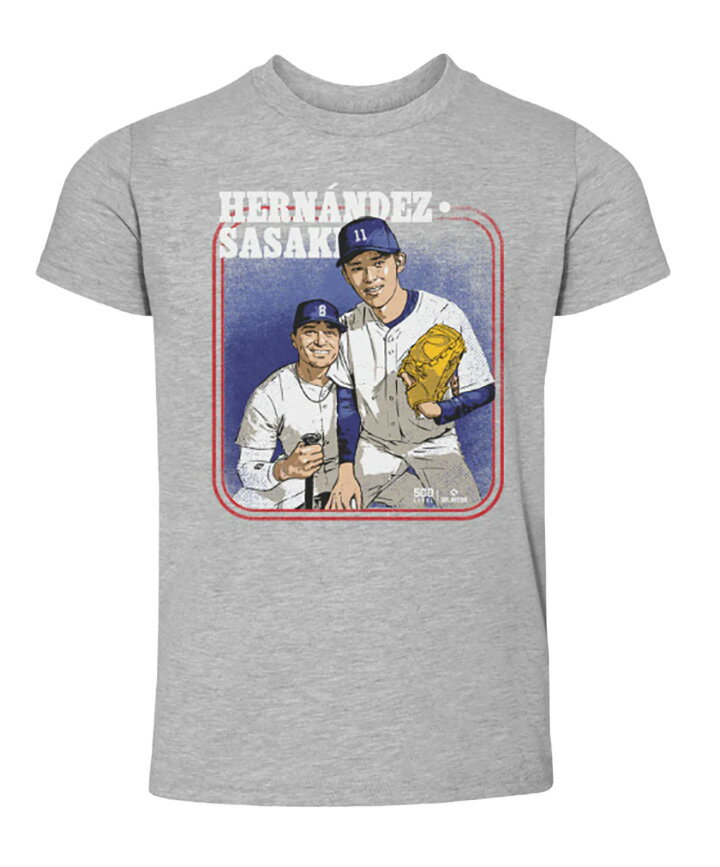 【子ども用】佐々木朗希 キケ ドジャース 野球 子供用 Tシャツ 半袖 キッズ メジャ...