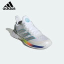 Adidas AfB_Xadidas adizero Ubersonic 4 AC Wh/Silver/Cyan Womens Shoes fB[X ejXV[Y (COKi) ^C ejX fB[XV[Y p