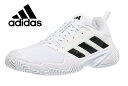 Adidas AfB_Xadidas Barricade White/Black/Silver Mens Shoes Y ejXV[Y (COKi) ^C ejX YV[Y jp