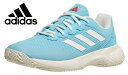 Adidas adidas GameCourt 2 Light Aqua/White Womens Shoes fB[X ejXV[Y (COKi) ^C ejX fB[XV[Y p