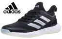 Adidas adidas adizero Ubersonic 4.1 Black/Silver Womens Shoe fB[X ejXV[Y (COKi) ^C ejX fB[XV[Y p