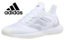 Adidas adidas adizero Ubersonic 4.1 White/Silver Womens Shoe fB[X ejXV[Y (COKi) ^C ejX fB[XV[Y p