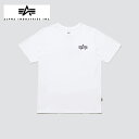 アルファインダストリー ALPHA INDUSTRIES ロゴT LOGO TEE ホワイト White メンズ Tシャツ ユニセックス