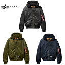 アルファインダストリーズ ジャケット メンズ アルファインダストリー ALPHA INDUSTRIES MA-1 HOODED BATTLEWASH ボンバー ジャケット ミリタリー アメカジ 冬物 ujm51502c1