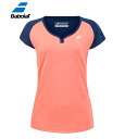 Babolat o{ Play Cap Sleeve Top vC Lbv X[u TVc (COKi) 3WTD011 gbvX ^ ANeBuEFA X|[c ^ p fB[X ejX I[X|[c K