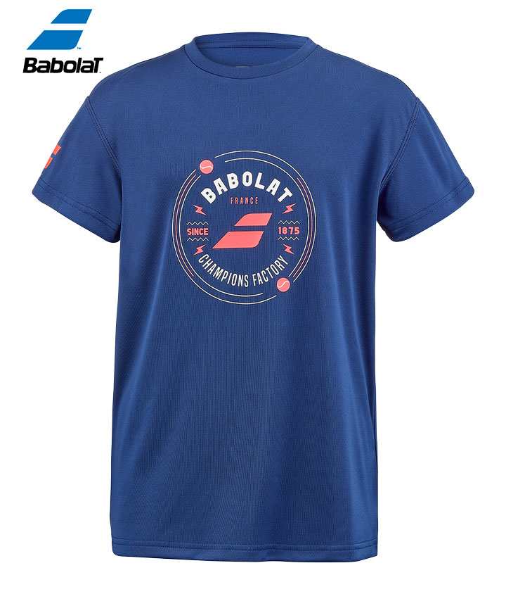 Babolat バボラ Exercise Graphic Tee エクササイズグラフィック Tシャツ 男の子用 (海外正規品) 4BTD017 トップス 運動着 アクティブウェア スポーツ 運動 テニス オールスポーツ 練習着