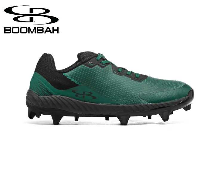 ブーンバー Boombah メンズインパルスモールドクリート Mens Impulse Pureknit Molded Cleat ダークグリーンブラック 野球スパイク 野球 スパイク ベースボール スポーツ 運動 シューズ 靴