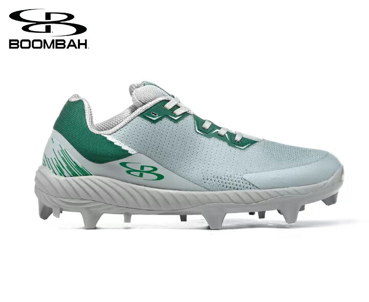 ブーンバー Boombah メンズインパルスモールドクリート Mens Impulse Pureknit Molded Cleat グレーダークグリーン 野球スパイク 野球 スパイク ベースボール スポーツ 運動 シューズ 靴