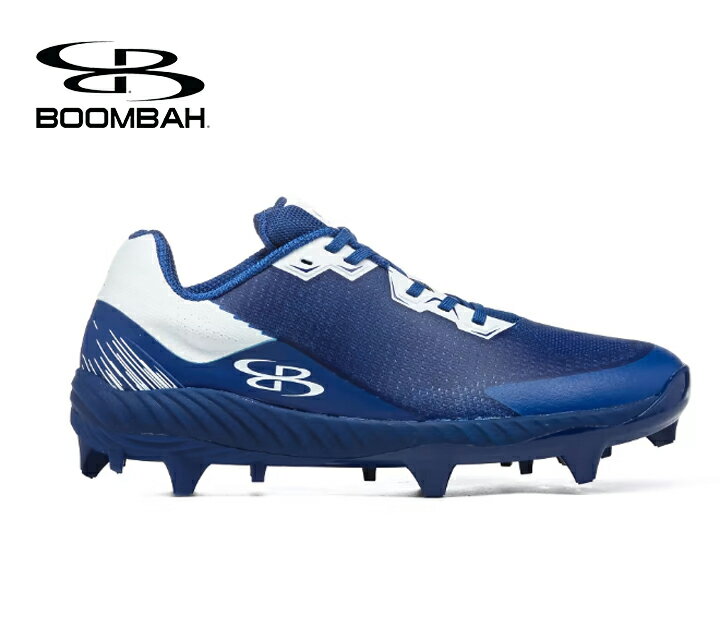 ブーンバー Boombah メンズインパルスモールドクリート Mens Impulse Pureknit Molded Cleat ロイヤルブルーホワイト 野球スパイク 野球 スパイク ベースボール スポーツ 運動 シューズ 靴