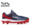 ブーンバー Boombah メンズダートパースートモールドクリート Mens Dart Pursuit Molded Cleat ネイビーレッドホワイト 野球スパイク 野球 スパイク ベースボール スポーツ 運動 シューズ 靴