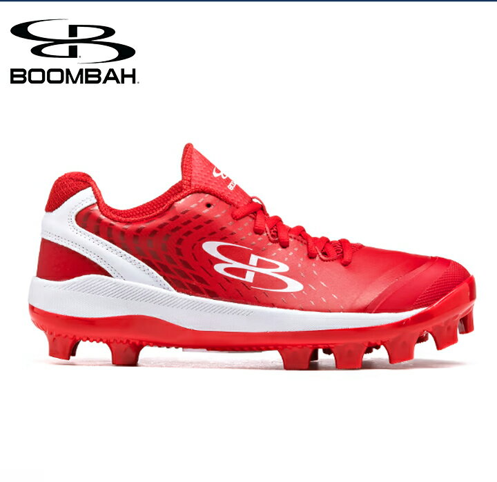 【10%割引!スーパーセール】 ブーンバー Boombah メンズダートパースートモールドクリート Mens Dart Pursuit Molded Cleat レッドホワイトレッド 野球スパイク 野球 スパイク ベースボール スポーツ 運動 シューズ 靴