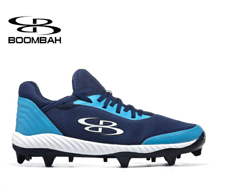 ブーンバー Boombah メンズラプターチョイスモールドクリート Mens Raptor Choice Molded Cleat ネイビーコロンビアブルーホワイト 野球スパイク 野球 スパイク ベースボール スポーツ 運動 シューズ 靴