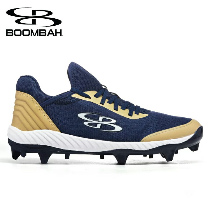 ブーンバー Boombah メンズラプターチョイスモールドクリート Mens Raptor Choice Molded Cleat ネイビーベガスゴールドホワイト 野球スパイク 野球 スパイク ベースボール スポーツ 運動 シューズ 靴