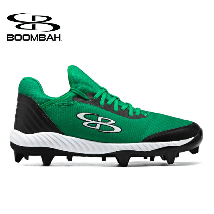 ブーンバー Boombah メンズラプターチョイスモールドクリート Mens Raptor Choice Molded Cleat ブラックケリーグリーンホワイト 野球スパイク 野球 スパイク ベースボール スポーツ 運動 シューズ 靴