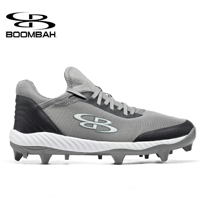 ブーンバー Boombah メンズラプターチョイスモールドクリート Mens Raptor Choice Molded Cleat グレーチャコールホワイト 野球スパイク 野球 スパイク ベースボール スポーツ 運動 シューズ 靴