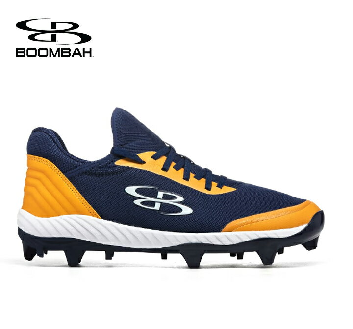 スパイク ブーンバー Boombah メンズラプターチョイスモールドクリート Mens Raptor Choice Molded Cleat ネイビーゴールドホワイト 野球スパイク 野球 スパイク ベースボール スポーツ 運動 シューズ 靴