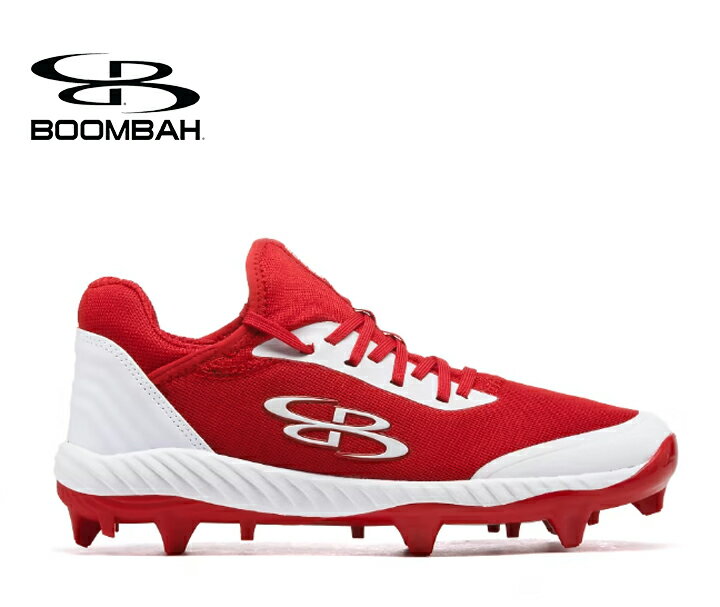 ブーンバー Boombah メンズラプターチョイスモールドクリート Mens Raptor Choice Molded Cleat レッドホワイト 野球スパイク 野球 スパイク ベースボール スポーツ 運動 シューズ 靴