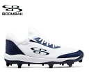 ブーンバー Boombah メンズラプターチョイスモールドクリート Mens Raptor Choice Molded Cleat ホワイトネイビー 野球スパイク 野球 スパイク ベースボール スポーツ 運動 シューズ 靴