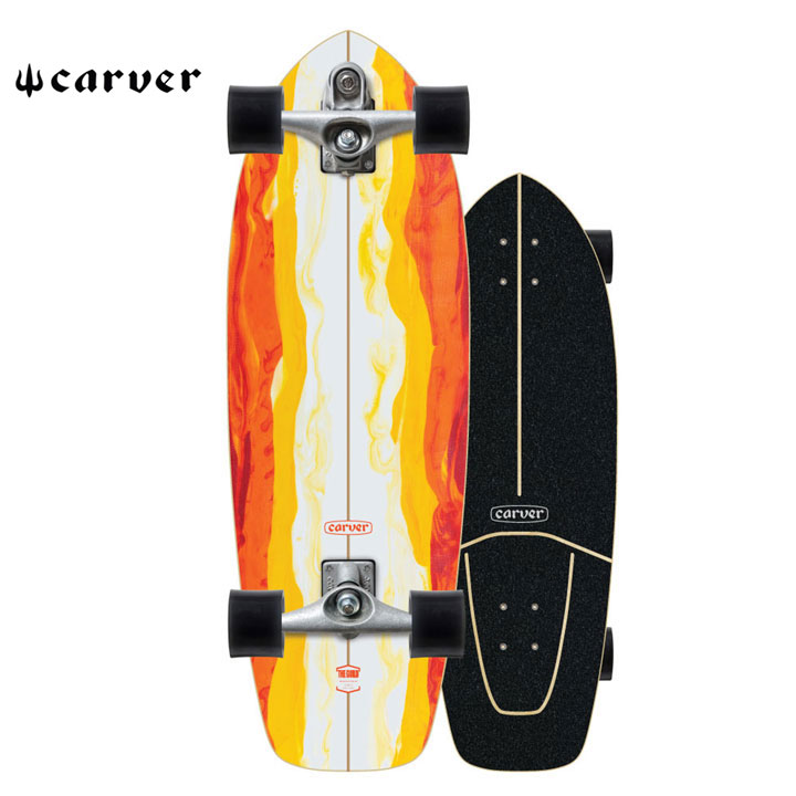 ★カーバー Carver★30.25" Firefly Surfskate Completeサーフスケートボード Width: 9 7/8" Wheelbase: 16 1/2" ライアンの父が1983年に南カリフォルニアにオープンしたグラッシング工場で育った事がライアン自身を世界を代表するグラッサーの1人にしたのは紛れもない事実であろう。彼が生み出したスタイルはまるで水や火の動きを連想させるもので、これをCarverのデザインに採用してオールドスクールボードとして仕上げたモデル。 元々あったResinモデルを更に短く改良して普段使いに適した小回りの効く仕様になった。 ※モニターの見え方により画像の色と実物の色が若干異なる場合がございます。商品説明のため、違うカラーの商品画像を使用している場合がございます。・当店でご購入された商品は、「個人輸入」としての取り扱いになり、アメリカから、あるいは日本の物流倉庫からお客様のもとへ直送されます。・通常の個人輸入の場合は関税、消費税、通関手数料等が別途請求される場合があります。しかし当店では、お客様が安心して購入できるように、当店がそれらの諸経費を支払いますので、別途請求されることはありません。・個人輸入される商品は、すべてご注文者自身の「個人使用・個人消費」が前提となります。ご注文された商品を第三者へ無償で贈答することはできますが、商用目的に転売することは法律で禁止されております。