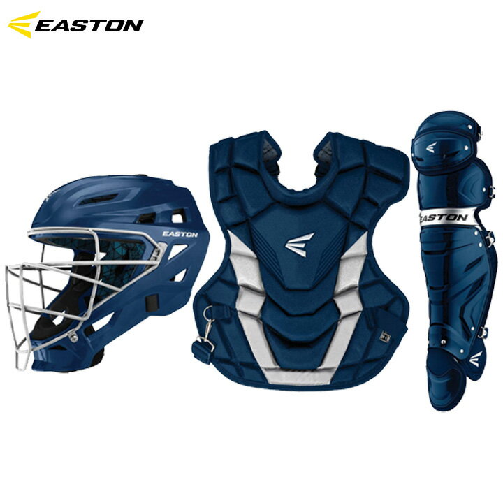 キャッチャー防具 【USA物】イーストン EASTON 野球 キャッチャー防具セット ゲームタイム Gametime 少年硬式 リトルリーグ用 9歳〜12歳 ネイビー