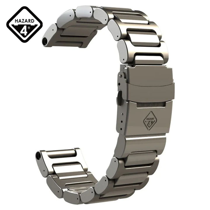 HAZARD4 ハザード4 TITANIUM BRACELET FOR HEAVY WATER DIVER ウォッチバンド 登山 ハイキング 山登り アクティビティ トレイルランニングアウトドア サバゲー サバイバル 狩猟 ハンティング