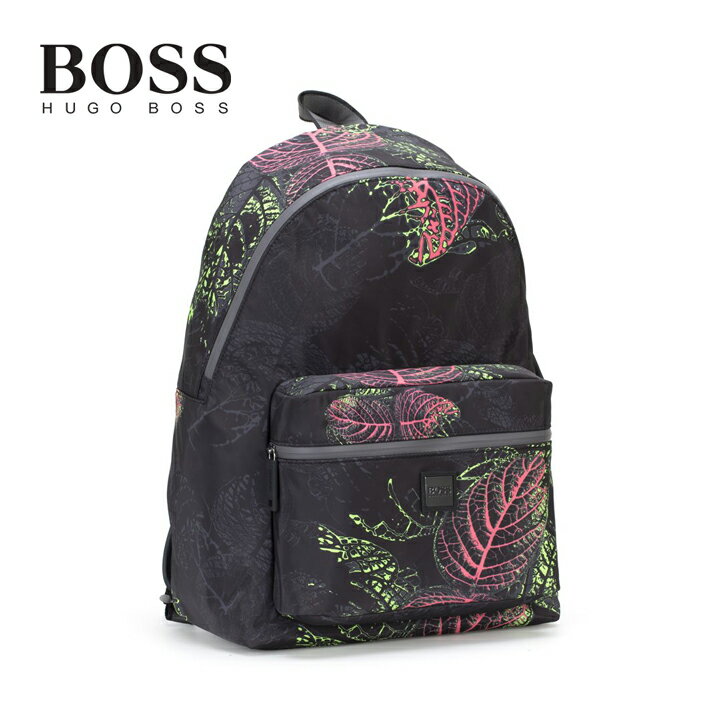 ヒューゴ・ボス HUGO BOSS Foliage Backpack バックパック ブラック リュック メンズ お出かけ おしゃれ 旅行 送料無料