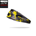 アメリカ発 【ネコポス送料無料】 ヘッドバンド Junk Bland ジャンク ブランド スポーツヘッドバンド Camo Pop Yellow カモポップイエロー メジャーリーガー愛用