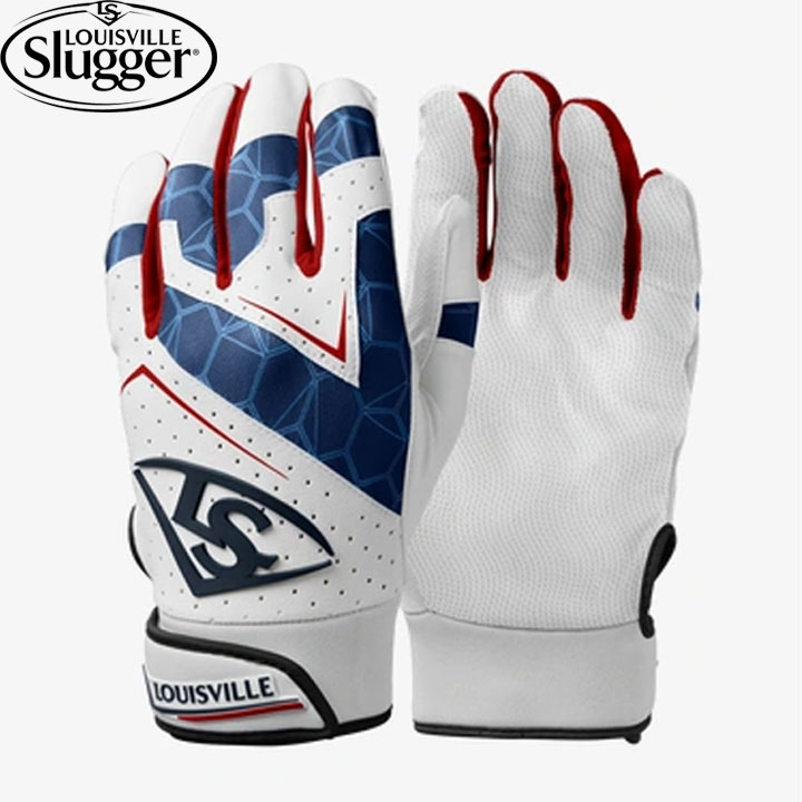 送料無料 【USA物】ルイビルスラッガー 野球 バッティンググローブ GENUINE 2.0 Louisville Slugger ルイスビル バッテ 手袋 USAカラー