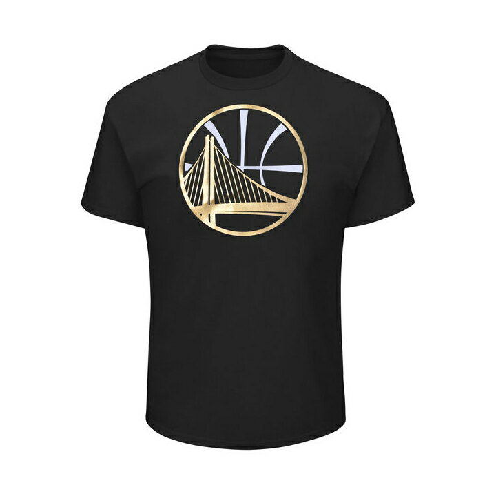 マジェスティック Majestic ウォーリアーズ WARRIORS GOLD TEK PATCH ゴールド ロゴ NBA LOGO T-Shirt