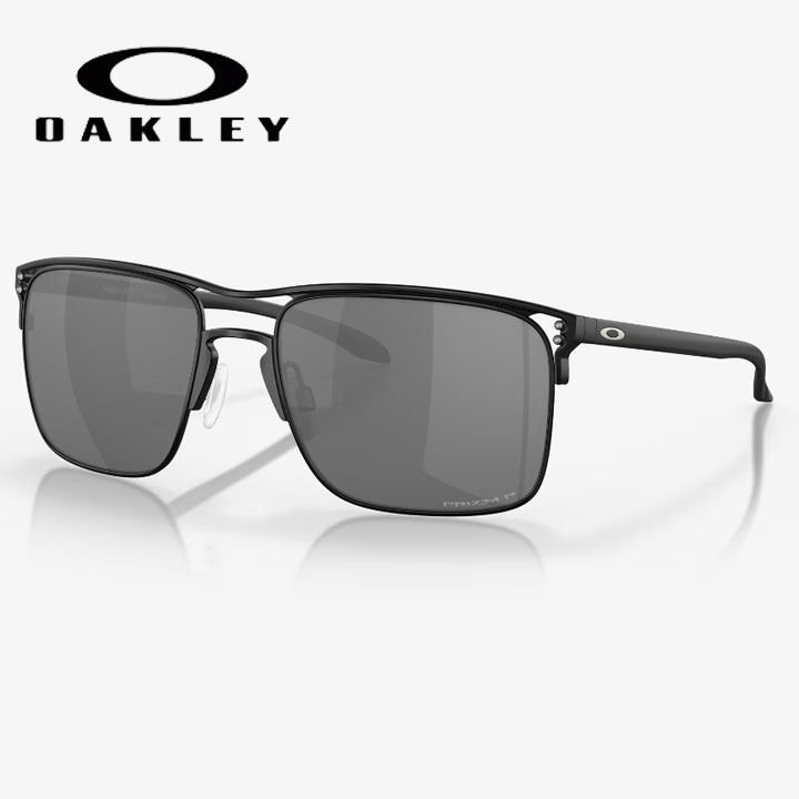 【送料無料】 オークリー Oakley ホルブルック Holbrook TI レギュラーフィット 調整可能なノーズパッド Satin Black フレーム/Prizm Black Polarized レンズ oo6048-0257