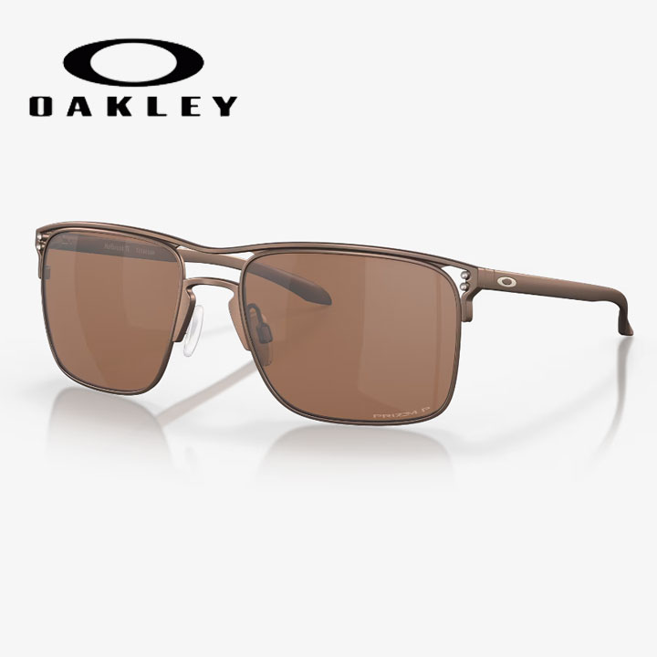 【送料無料】 オークリー Oakley ホルブルック Holbrook TI レギュラーフィット 調整可能なノーズパッド Satin Toast フレーム/Prizm Tungsten Polarized レンズ oo6048-0357