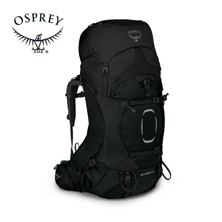 Osprey オスプレー Aether 65 イーサー 65 ブラック S/M リュック バックパック バッグ トレッキングパック トレッキング アウトドア 登山用 長距離 ハイキング