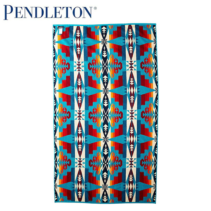 ペンドルトン ブランケット ペンドルトン PENDLETON タオル ブランケット オーバーサイズ ジャガード 100% コットン タオル XB233-53508 ツーソンターコイズ Oversized Jacquard Towels Tucson Turquoise 大判 バスタオル