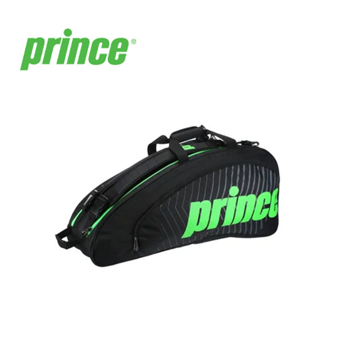 バッグ Prince プリンスPrince Tour Future 6 Pack Bag Black/Green ツアーフューチャー6パック バック ブラック/グリーン テニスバッグ(海外正規品) テニスバック ラケットバッグ テニス用 テニス 練習 試合 運動