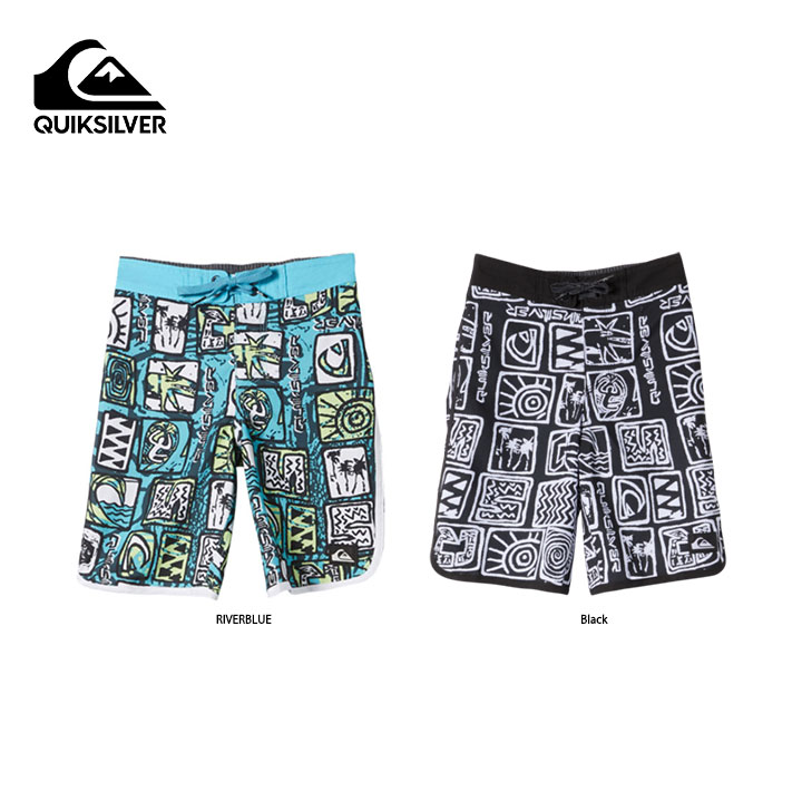 ★Quiksilver クイックシルバー★ Boys 2-7 Everyday Scallop 14" Boardshorts 男の子用水着 大人気のサーフィンのエネルギーが、男の子用の Everyday Scallop ボードショーツから...